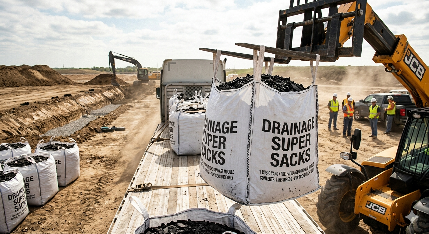 Using Tire Shreds as Drainage in landfill